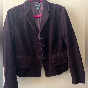 The J. Peterman Company Deep Plum Blazer - Size 12
